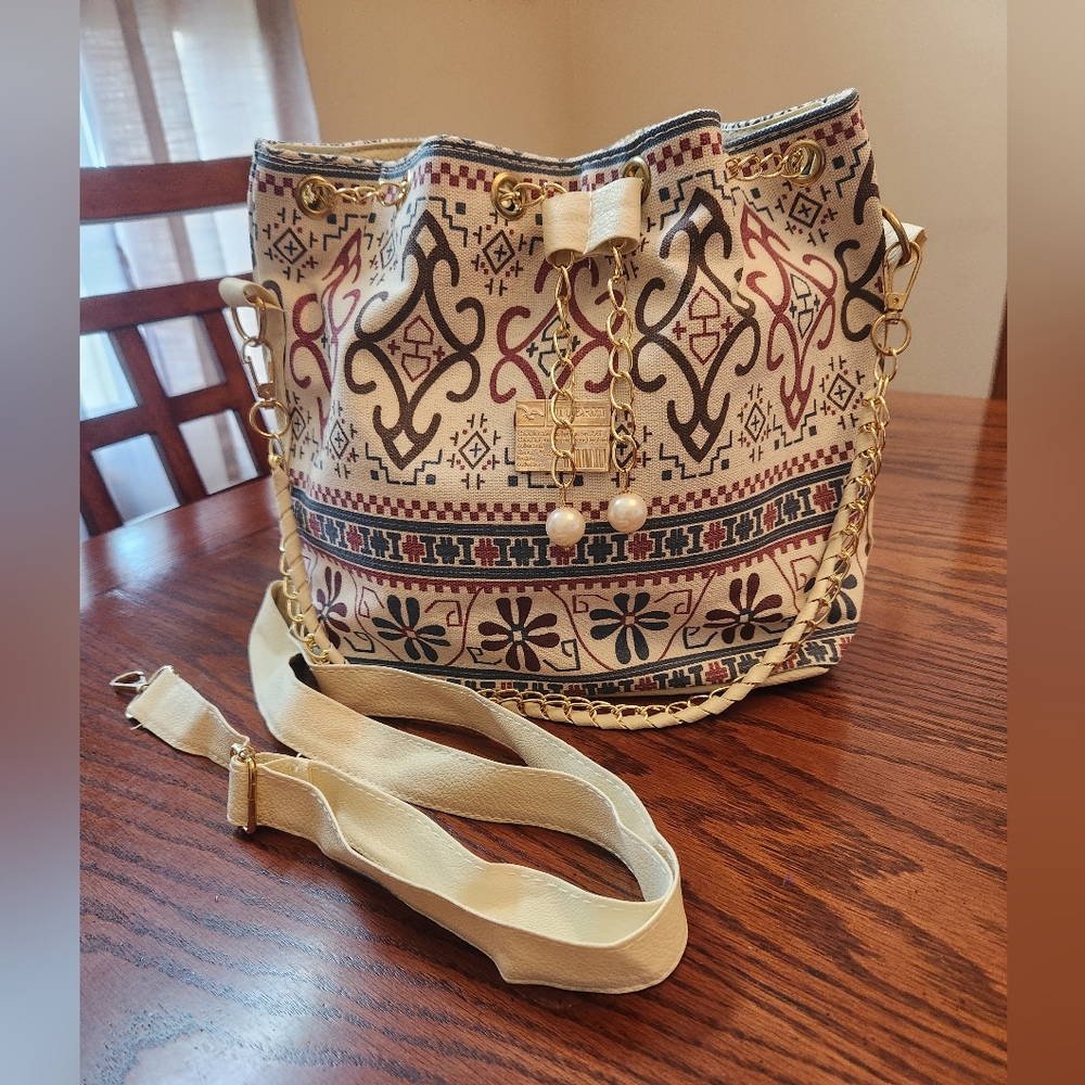 Jiueryi Bohemian Drawstring Shoulder Bag